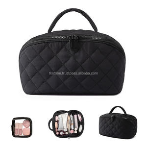 ยูนิเซ็กส์ใหม่แฟชั่นขนาดกลางมีซิปหลายชั้นกันน้ำกระเป๋าโท้ทจับนุ่มอุปกรณ์จัดระเบียบเครื่องสำอางแนวธุรกิจ - Product Image 1