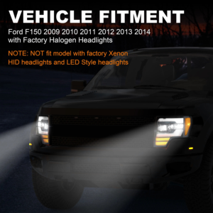 Phare LED DRL Plug and Play pour Raptor F150 2009-2014, accessoires automobiles, 60W 6000K, ajustement universel, 12V, homologué DOT - Product Image 3