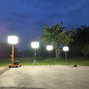 Tour d'éclairage à LED pour la construction, lampe à ballon LED 600W, trépied télescopique, éclairage omnidirectionnel - Product Image 6