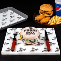 Papier sulfurisé alimentaire écologique résistant à la graisse, personnalisable, pour emballage et doublures de friteuse à air, directement de l'usine