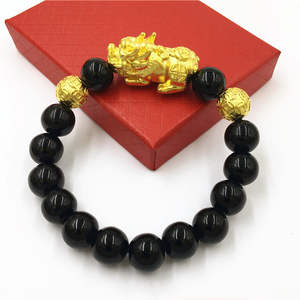 Pulsera Ese chapada en oro, imponente y duradera, con cuentas de mantra de seis caracteres, para hombre y mujer, regalo de joyería para parejas - Product Image 6