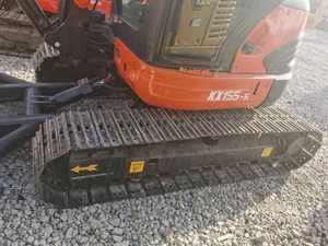 Excavatrices Kubota U55 d'occasion du Japon avec attache à grappin, modèles Kubota U55-4, KX155, KX161, KX163, excavatrices sur chenilles avec patins en caoutchouc - Product Image 6