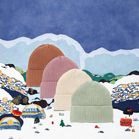 Gorro de punto de algodón orgánico 100% al por mayor, gorro de invierno para bebés, niños y niñas, gorro para niños para la temporada de verano