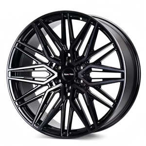 Cerchi Forgiati Monoblocco a Concavità Profonda, Finitura Nero Lucido, 19, 20, 21, <span class=keywords><strong>22</strong></span>, 24 Pollici, Compatibili con BMW (Disposizione Bulloni 5x112) - Product Image 4