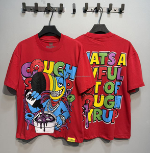 T-shirts décontractés amples et imprimés pour hommes, 100 % coton épais de qualité supérieure, motif « THAT'S A AWFUL LOT OF COUGH SYRUP » - Product Image 1