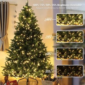 Guirlande lumineuse LED de Noël personnalisable de 5 m, à intensité variable, alimentation par piles/USB/prise, indice de protection IP65 - Product Image 5
