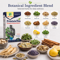 Sachets de Tisane 30 unités Bien-être Masculin Infusion Facile Ginseng Feuille d'Ortie Racine de Réglisse Confort Quotidien Soutien Nocturne Doux Naturel