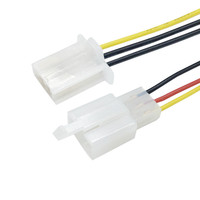 Set soket steker konektor 2.8mm, 2/3/4 cara Pin Pria & Wanita dengan kawat untuk kawat mobil Motor
