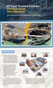 Hot Custom 22ft-27ft Luxe Aluminium Ponton Bateau avec moteur Sport Yacht Style Loisirs Pêche Partie Bateau pour le <span class=keywords><strong>lac</strong></span> et Resort - Product Image 6