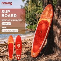 Planche de paddle gonflable en PVC extra large 350 cm, supportant jusqu'à 205 kg, pour la mer, le lac et la rivière - Stock EU pour le dropshipping