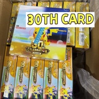 Kartu Permainan PTCG Asli Versi Cina Sederhana Vol.1 Vol.2 Set Koleksi ke-30 Kotak Hadiah M6A Perayaan ke-30