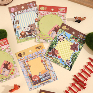 โน้ตติดกาวรูปพิเศษสำหรับเพื่อนรักในการออกนอกบ้านหลายหน้าน่ารักพร้อมกระดาษหนาคุณภาพสำหรับไปโรงเรียนในสำนักงาน - Product Image 1