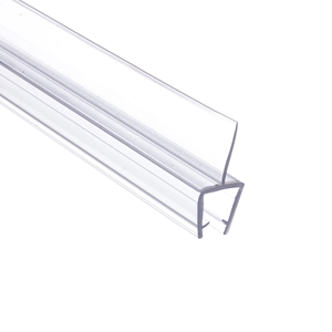 Bande d'étanchéité moderne et durable en profil <span class=keywords><strong>PC</strong></span>/PVC avec design transparent irrégulier pour l'installation de portes en verre - Product Image 3
