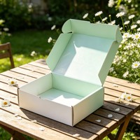 Boîtes en carton ondulé kraft personnalisées, recyclables, pour emballage de bougies, avec gaufrage et impression de logo pailleté