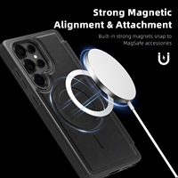 Étui de téléphone en cuir magnétique pour Samsung Galaxy S23 Ultra S25 Plus S24 Plus S26 Ultra, avec porte-cartes et rabat arrière