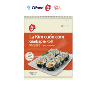 Prix de gros, 64 paquets/boîte de carton O'food, algues marines/mini wraps de riz 10g pour Kimbap, Sushi, etc. Fournisseur Vietnamien, haute qualité - Product Image 5