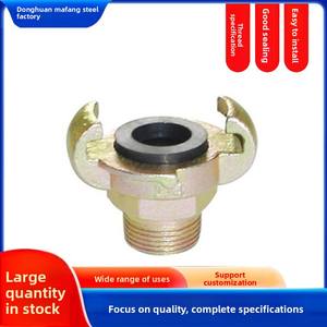 نمط الأوروبي الضغط العالي الصب الزنك مطلي موصل 24 مخلب نوع خرطوم نهاية/الذكور اقتران - Product Image 2