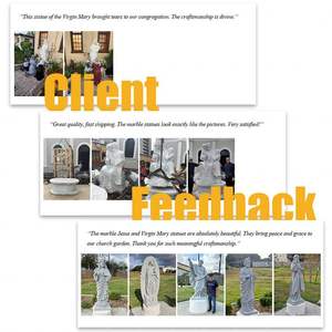 Sculpture de la Vierge Marie en marbre grandeur nature, statue religieuse de jardin extérieur, fournisseur de statues <span class=keywords><strong>catholiques</strong></span> sur mesure - Product Image 4