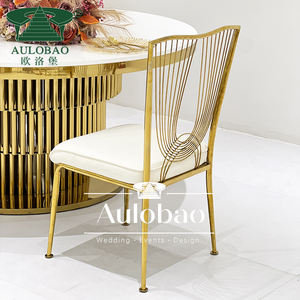 Mariage à Dubaï Chaise commerciale de luxe à cadre en acier inoxydable Mariage - Product Image 4