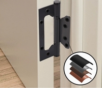 304SUS Moderne Soudage Externe Amovible Pliable Mortice Accordéon Extérieur Maison Panneau Bifold Pin Fenêtre Porte Charnière