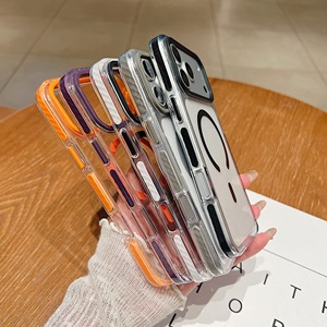 Nouveau étui de téléphone magnétique transparent IPhone17Promax simple et adapté Apple 16/15 housse de protection anti-chute - Product Image 2