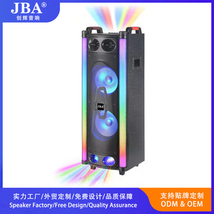 JBA Portable Bluetooth <b>Speaker</b> 10 Inch Dual Drivers Wireless <b>Microphone</b> Rechargeable Battery Outdoor Karaoke Party Use - Product Image 5