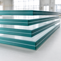 Verre feuilleté trempé de haute qualité à faible teneur en fer de 12 mm pour aquarium, prix du verre feuilleté trempé, verre feuilleté renforcé
