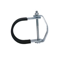 Thickened U-Type Pipe Clamp For Seismic Support Hot Dip Galvanized OMEGA Clamp For Fire Gas Pipeline Fixing
