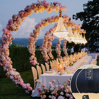 Support de lustre extérieur de 10 pieds, support de fond d'arche haut, support de lustre pour décoration de mariage