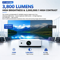 Proyector Láser Panasonic PT-LMX380C XGA, 3800 Lúmenes ANSI, Alto Brillo, para Negocios y Educación
