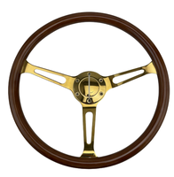 Classique Grant Nostalgie Style En Bois Modifié Fente 3 Rayons Volants 380mm Drift Volants pour Bateau