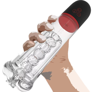 電動ペニスポンプ 男性用オナホール ペニス真空 自動増大器具 大人のおもちゃ フェラカップ 男性用 - Product Image 2