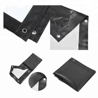 Écran de projecteur pliant en PVC souple blanc, revêtement noir, pas cher