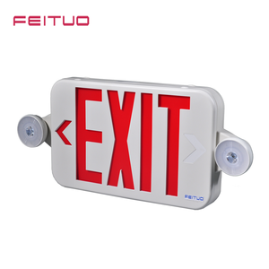 FEITUO-Señal de salida de emergencia, señal de salida de emergencia combinada con LED, con cabezal doble JLECE2RW - Product Image 6