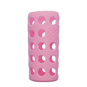 Bouteille d'eau en verre en silicone écologique / Housse de bouteille en caoutchouc de silicone 300ml/500ml - Product Image 2