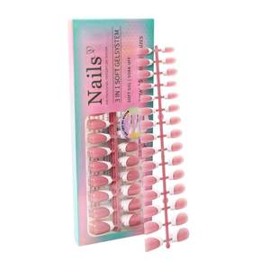 150 <span class=keywords><strong>Uñas</strong></span> Postizas Acrílicas Ovaladas en Forma <span class=keywords><strong>de</strong></span> Almendra, Estilo Francés, <span class=keywords><strong>Uñas</strong></span> Postizas Cuadradas Medianas <span class=keywords><strong>de</strong></span> Cobertura Completa - Product Image 5
