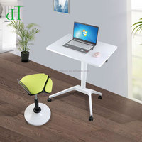 Moderner Tragbarer Steh-Laptop-Tisch für das Home Office, Pneumatischer 90° Klapp-Computertisch für Esszimmer