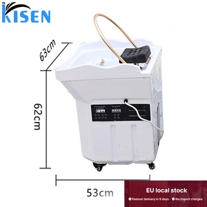 อ่างสระผมเคลื่อนที่แบบพกพา KISEN EU Stock สำหรับนวดผมสไตล์ญี่ปุ่น พร้อมถังเก็บน้ำขนาด 60 ลิตร - Product Image 6