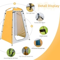 Tente de douche pyramide portable quatre saisons pour l'extérieur, installation rapide, aucun assemblage requis ; Cabine de change ; Toilettes de camping ; Tente