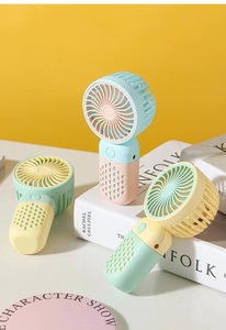 Nouveau mini-ventilateur portable USB à clipser, design dessin animé, pour téléphone portable - Product Image 5