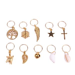 Anneaux de cheveux tressés en métal argenté, 80 pièces, 500 à 700 pièces, Dreadlocks, perles, poignets, breloques, accessoires capillaires - Product Image 1