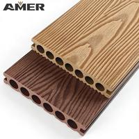 Planches de terrasse en WPC à grain de bois naturel, aspect bois réaliste, pour terrasse, balcon, jardin