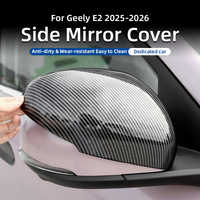 Coque de rétroviseur Geely EX2 Geely Xingyuan 2025 2026 aspect fibre de carbone, kit carrosserie ABS, accessoires de décoration extérieure
