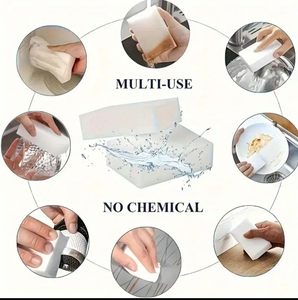 Oferta Especial: Esponja de Melamina Ecológica 2 Veces Más Resistente, Paño de Espuma de Alta Absorción para Limpieza de Platos, Limpiador de Uso Diario - Product Image 3