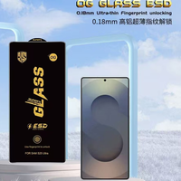 Film de protection d'écran en verre trempé HD anti-statique Full OG pour Samsung S24 FE S25 Ultra S23 Plus S22 S21 S20 S10 Lite Note 20