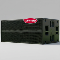 SUB 9006 Active 2x18 "3600W Line Array Cabinet professionnel en néodyme Big Bass Dual 18" Subwoofer 8 Ohm