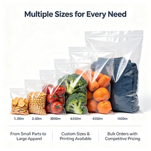 Sacs d'emballage sous vide en PE haute clarté, pochettes en film PE de qualité alimentaire pour légumes surgelés, viande, volaille et emballage alimentaire - Product Image 2