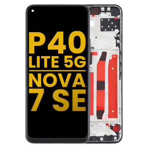 Teléfono móvil <span class=keywords><strong>P40</strong></span> <span class=keywords><strong>Lite</strong></span> 5G Pantalla LCD para <span class=keywords><strong>Huawei</strong></span> Nova 7 SE Pantalla táctil con reemplazo de ensamblaje de Marco - Product Image 1