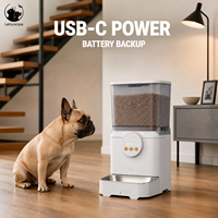 Distributeur automatique de nourriture 4L pour les jours de semaine : préparez les repas et l'alimentation programmée pour chats et petits chiens