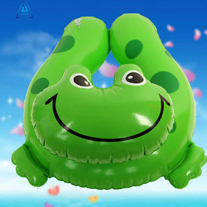 Bouée gonflable PVC 3D en forme de grenouille de dessin animé, personnalisable avec impression OEM, pour piscine, publicité et <span class=keywords><strong>promotion</strong></span>. - Product Image 3